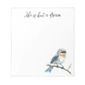 Blue Bird on a Tree Branch Notitieblok (Voorkant)