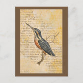 Blue Bird on Branch Briefkaart (Voorkant)