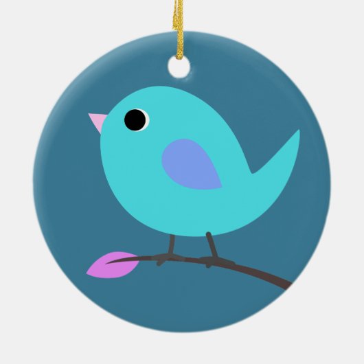 Blue Bird Ornament (Achterkant)