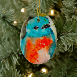 Blue Bird-Ornament Keramisch Ornament