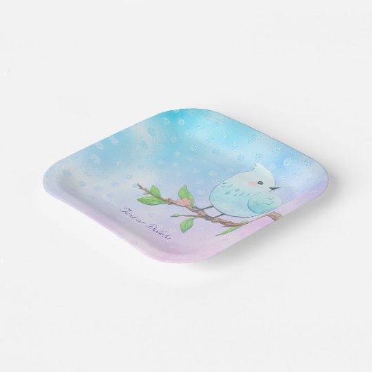 Blue Bird Paper Bord (Gebogen)