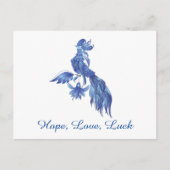 Blue Bird Phoenix Briefkaart (Voorkant)