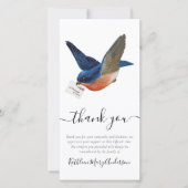 Blue Bird Photo Funeral Bedankt (Voorkant)