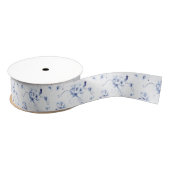Blue Bird Roos Chinoiserie Floral Grosgrain Lint (Spoel)