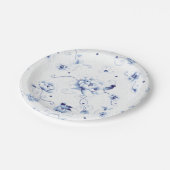 Blue Bird Roos Chinoiserie Floral Papieren Bordje (Gekanteld)