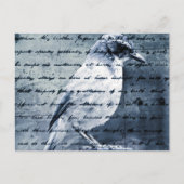 Blue Bird Song Briefkaart (Voorkant)