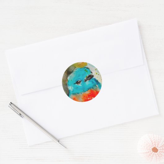 Blue Bird Sticker (Envelop)