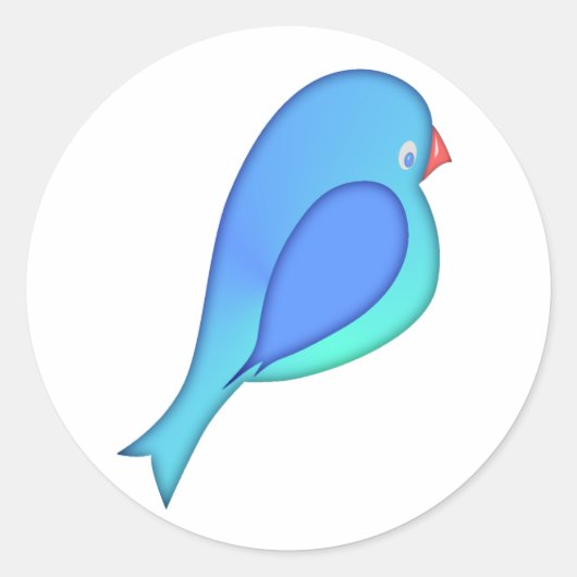 Blue Bird Sticker (Voorkant)