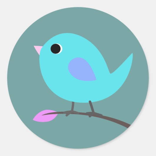 Blue Bird Sticker (Voorkant)