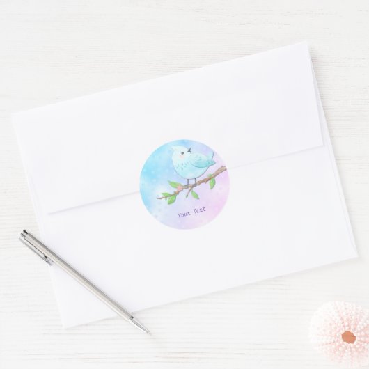 Blue Bird Sticker (Envelop)