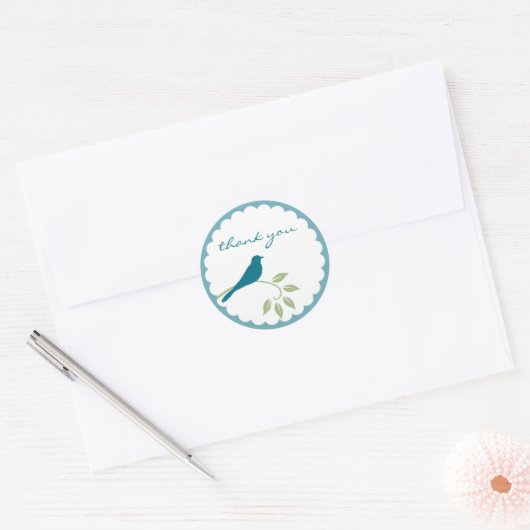 Blue Bird Sticker - Dank u (Envelop)