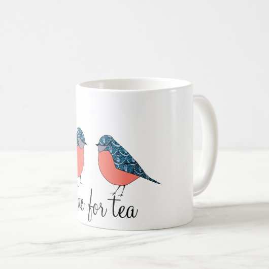 Blue Bird Time for Tea Mok (Voorkant rechts)