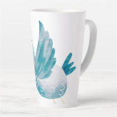 Blue Bird Twin Baby shower Latte Mok (Rechterhoek)