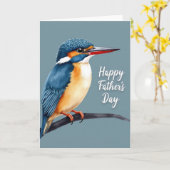 Blue Bird Vaderdag Kaart (Gele Bloem)