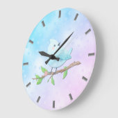 Blue Bird Wall Clock Grote Klok (Hoek)