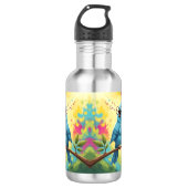  Blue Bird Water Bottle Waterfles (Voorkant)