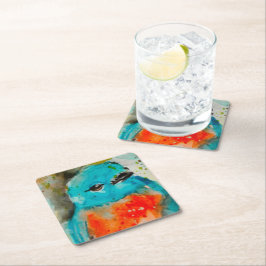 Blue Bird Waterverf Paper Onderzetter