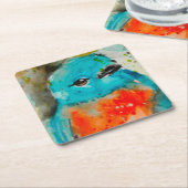 Blue Bird Waterverf Paper Onderzetter (Schuin)