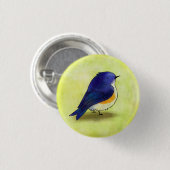 Blue Birdie Button (Voorkant /achterkant)