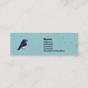 Blue Birdie Profile Card Mini Visitekaartje