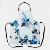 Blue Birds All-Over Print Schort (Voorkant)
