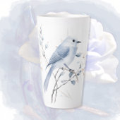 Blue Birds and Branches Latte Mok