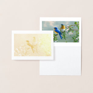 Blue Birds Folie Card Kaarten