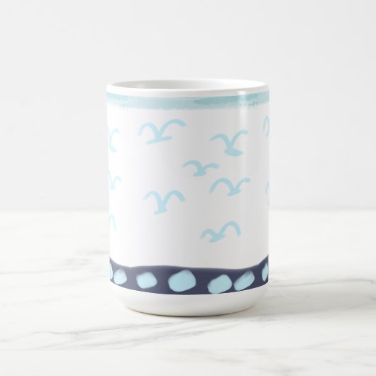 Blue birds mug-ceramic koffiemok (Center)