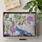  Blue Birds Purple Flowers Music, ontkoppeling Tissuepapier (Geschenk)