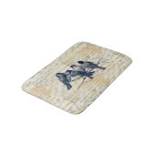 Blue Birds Sheet Music Bath Mat (Gekanteld)
