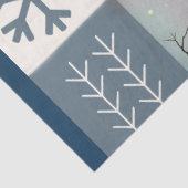 Blue Birds & Snowflakes Christmas Winter Decoupage Tissuepapier (Detail)