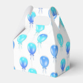 Blue Birthday Balloon doos Bedankdoosjes (Achterkant)