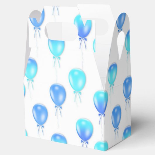 Blue Birthday Balloon doos Bedankdoosjes (Geopend)