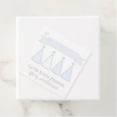 Blue Birthday Banner Pet Gift Label (In situ)