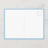 Blue Birthday Bedankt Kinder foto Briefkaart (Achterkant)