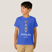 Blue Birthday Boy Pond Stropdas T-shirt (Voorkant volledig)