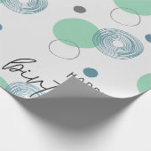 Blue Birthday Cadeaupapier (Hoek)