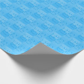 Blue Birthday  cadeaupapier (Hoek)