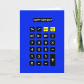 Blue Birthday Calculator Kaart (Voorkant)