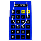 Blue Birthday Calculator Klein Cadeauzakje (Voorkant)