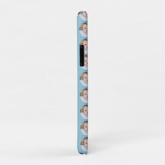 Blue Birthday Gepersonaliseerd uw eigen foto Case-Mate iPhone Case (Achterkant/rechts)