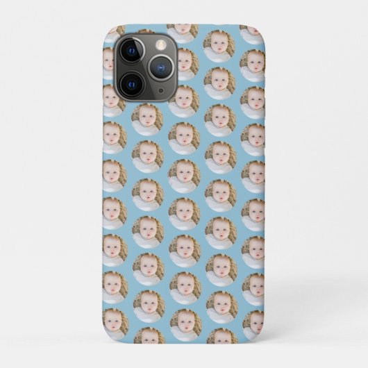 Blue Birthday Gepersonaliseerd uw eigen foto Case-Mate iPhone Case (Achterkant)