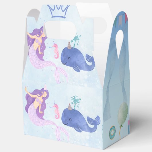 Blue  Birthday Invitation Bedankdoosjes (Open)