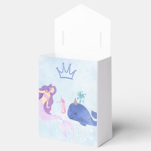 Blue  Birthday Invitation Bedankdoosjes (Geopend)