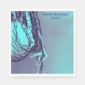 Blue Birthday Net & Volleybal Servet (Voorkant)