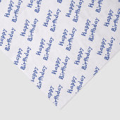 Blue Birthday Tissuepapier (Detail)