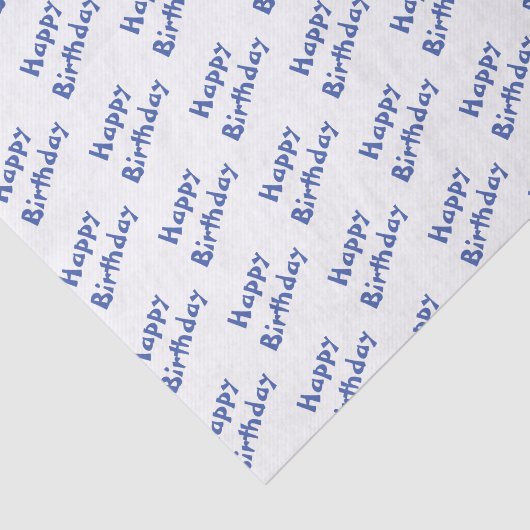 Blue Birthday Tissuepapier (Detail)