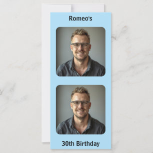 Blue Birthday Wish Kaart