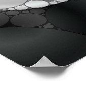 Blue Black 3D Vape Heart Poster (Hoek)