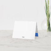 Blue & Black Bars Afstuderen Bedankt (Achterkant)